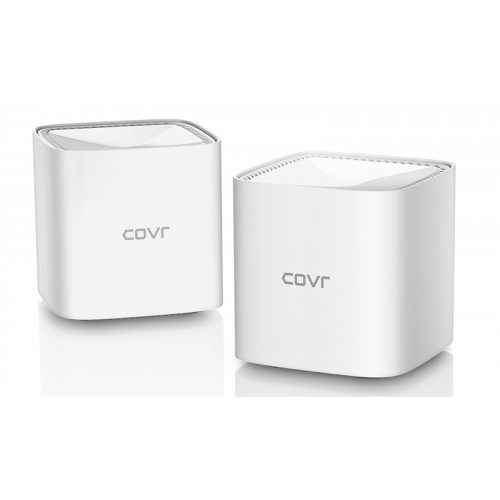Роутер D-Link COVR-1102/E, AC1200 Dual Band Whole Home Mesh Wi-Fi System with 1 10/100/1000Base-T WAN port, 1 10/100/1000Base-T LAN port.802.11b/g/n/ac compatible, up to 300 Mbps for 802.11n in 2.4GHz and u