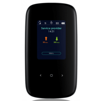 Портативный LTE Cat.6 Wi-Fi маршрутизатор Zyxel LTE2566-M634 (вставляется сим-карта), 802.11ac (2,4 и 5 ГГц) до 300+866 Мбит/с, цветной дисплей, питание micro USB, батарея до 10 часов