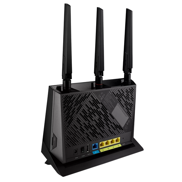 ASUS 4G-AC86U// роутер 802.11 a/b/g/n/ac со встроенным LTE модемом, до 800 + 1733Мбит/c, 2,4 + 5 гГц, 2 антенны LTE, 2 антенны + 1 внутренние Wi-FI, USB, GBT LAN ; 90IG05R0-BM9100
