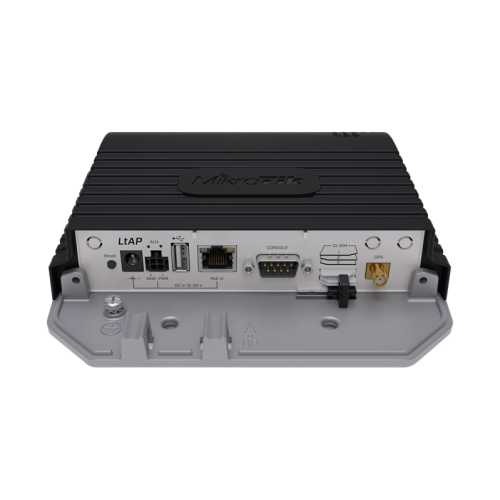 Точка доступа MikroTik LtAP LTE kit with dual core 880MHz CPU, 128MB RAM, 1 x Gigabit LAN, built-in High Power 2.4Ghz 802.11b/g/n Dual Chain wireless with integrated antenna, LTE CAT6 modem for International & Unit