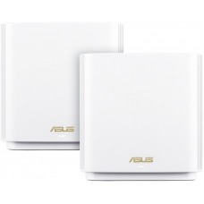 ASUS XT8 (W-2-PK) // роутер, из 2 точек доступа, 802.11b/g/n/ac/ax, до 574 + 4804Мбит/c, 2,4 + 5 гГц, белый ; 90IG0590-MO3G80