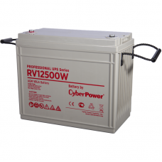 Battery CyberPower Professional UPS series RV 12500W, voltage 12V, capacity (discharge 20 h) 155Ah, capacity (discharge 10 h) 147Ah, max. discharge current (5 sec) 1340A, max. charge current 37.5A, lead-acid type AGM, terminals under bolt M8, LxWxH 340x17