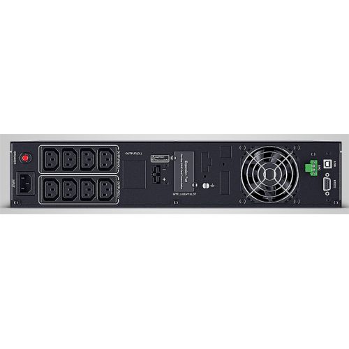 Источник бесперебойного питания CyberPower PLT1500ELCDRT2U Line-Interactive 1500VA/1350W USB/RS-232/EPO/SNMPslot (8 IEC С13)