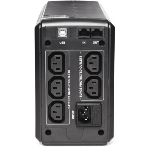 Источник бесперебойного питания Powercom Smart King Pro+ SPT-500, Line-Interactive, 500VA/400W, Tower, black (1154030)