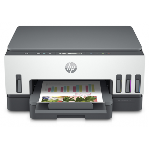 Многофункциональное печатающее устройство HP Smart Tank 720 All-in-One Printer (p/c/s , A4 15(9ppm), duplex, dual-band Wi-Fi, tray 250, 1y war, cartr. B & CMY in box)