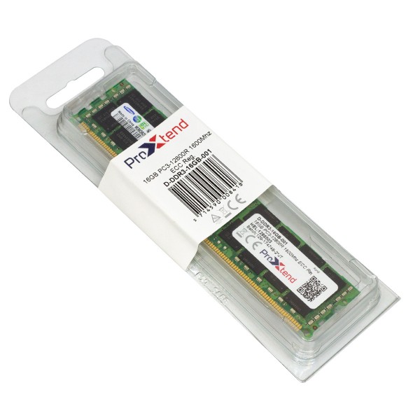 D-DDR3-16GB-001 Модуль памяти 16Gb ProXtend DDR3 PC3-12800R 1600MHz, 1,35В